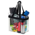 Crystal Clear Vinyl Stadium Security Tote Bag (12"x6"x12") - Screen Print